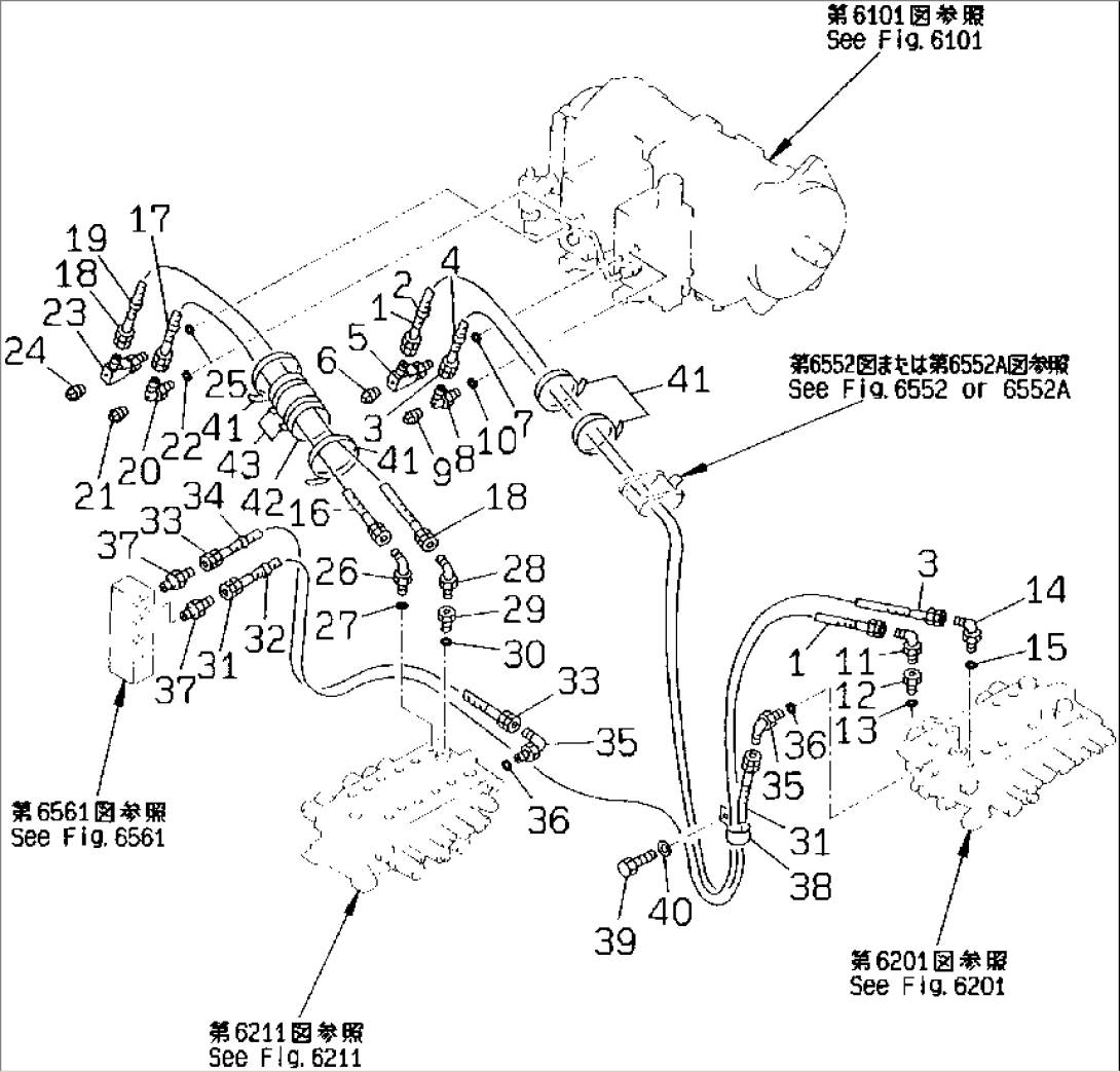 HYDRAULIC PIPING (PILOT CIRCUIT)