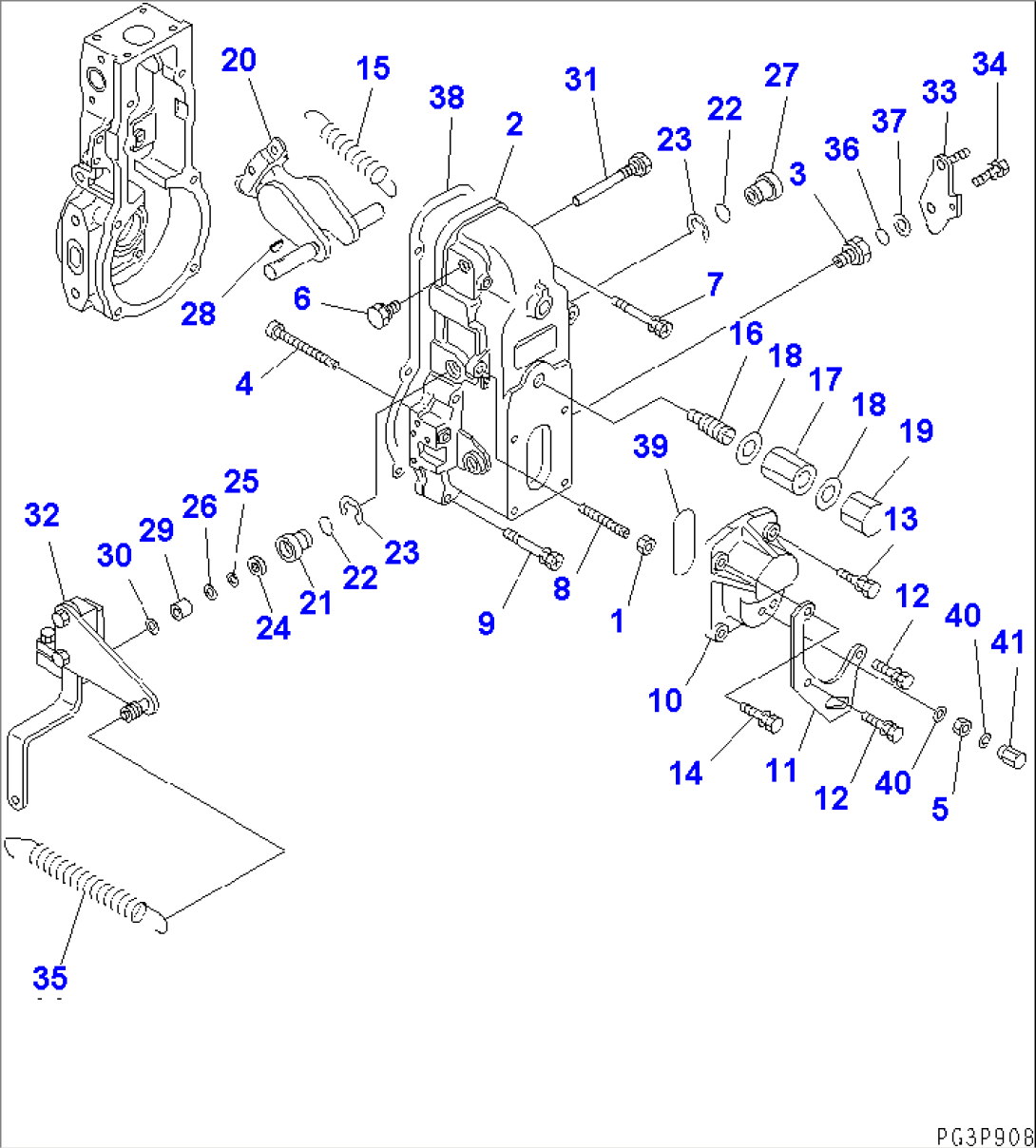 FUEL INJECTION PUMP (GOVERNOR) (2/2) (INNER PARTS)(#26237230-)