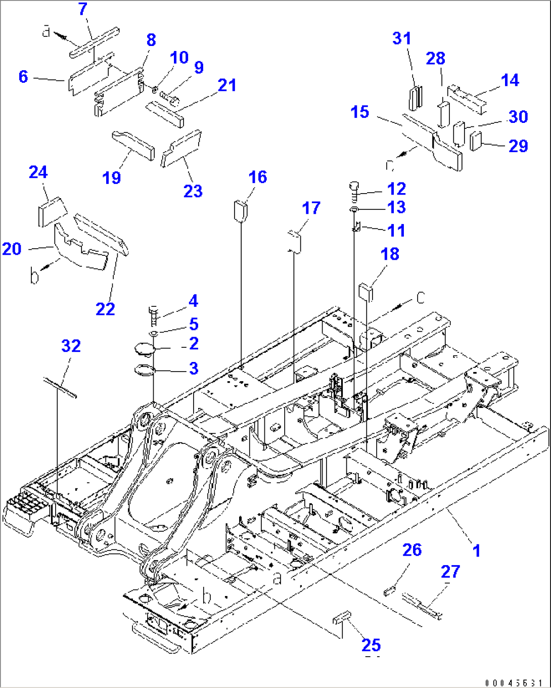 REVOLVING FRAME (1/2) (FOR U.S.A.)(#55001-)
