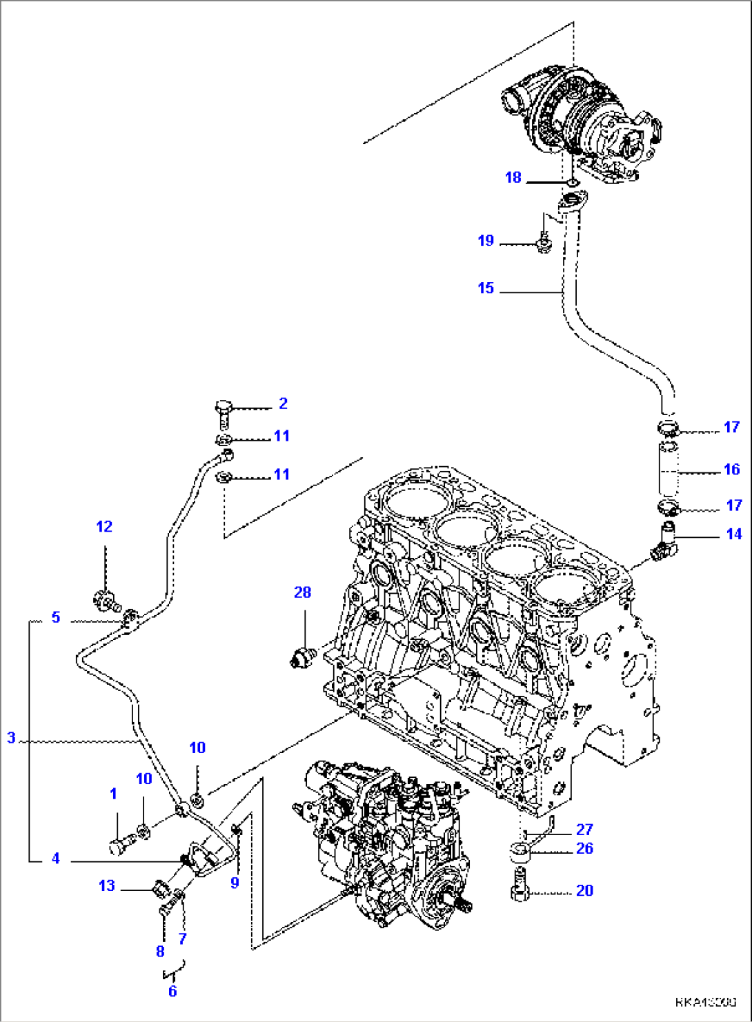 LUBRICATING OIL LINE