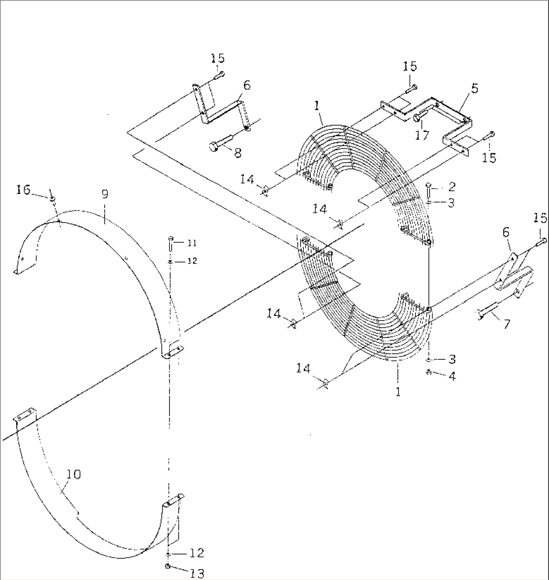 ENGINE¤ FAN PROTECTOR(#65831-)
