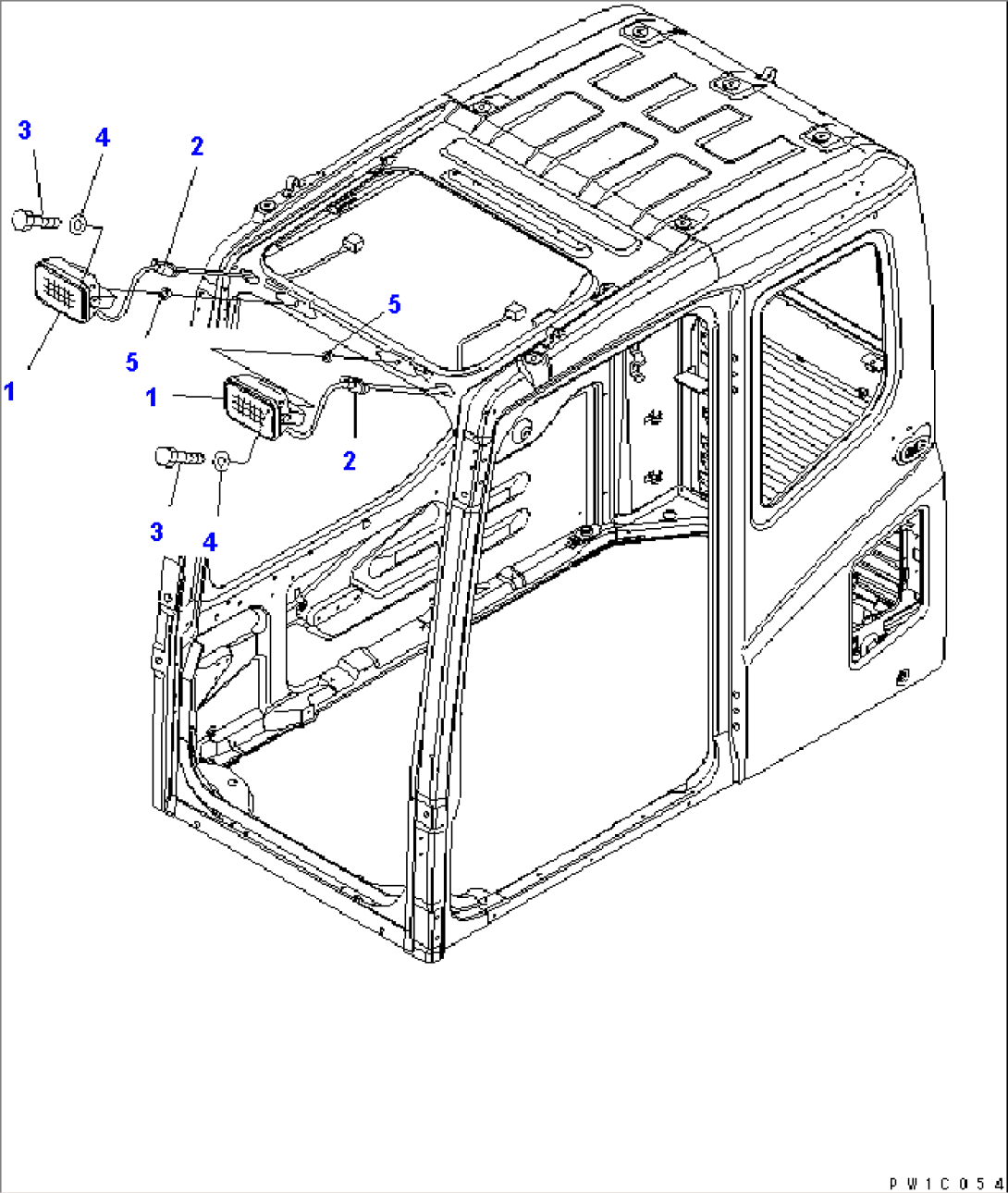 ADDTIONAL WORK LAMPS (CAB)