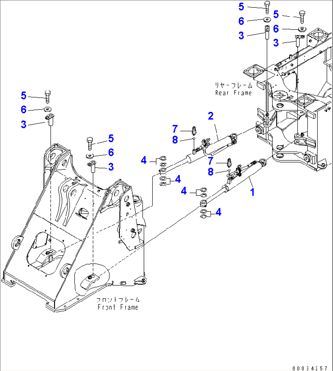 STEERING CYLINDER(#75001-)
