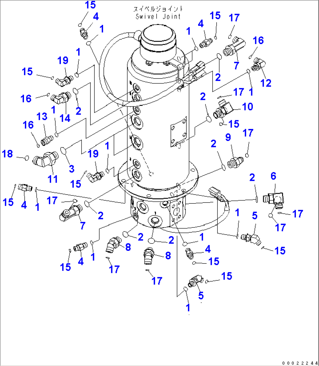 SWIVEL JOINT CONNECTING PARTS