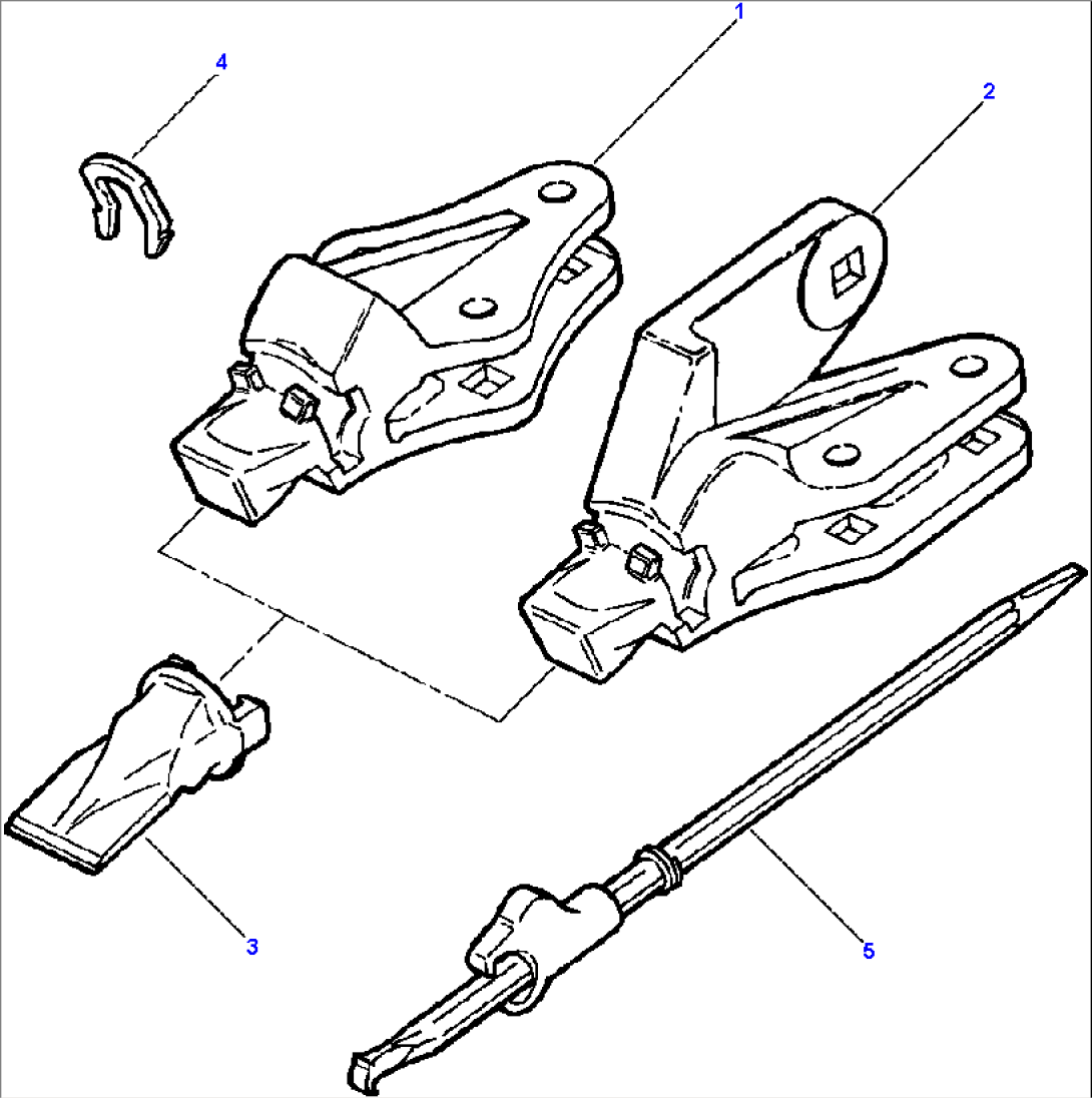 BOLT-ON BUCKET TEETH ESCO