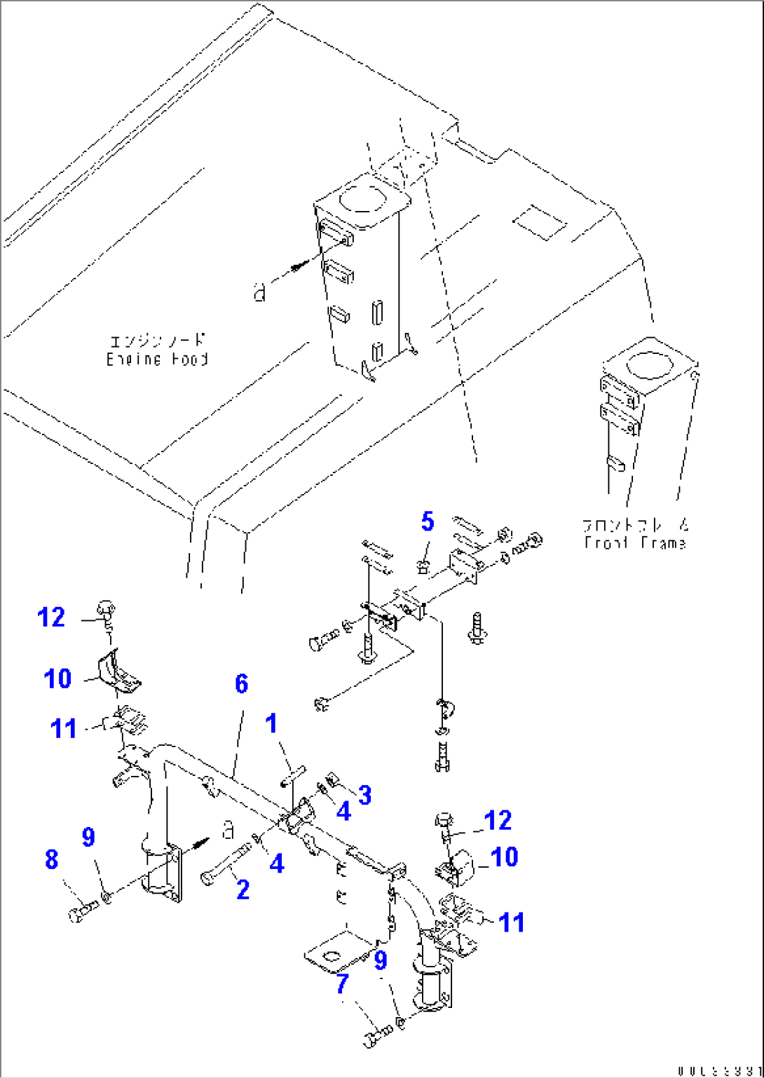 ENGINE HOOD RELATED PARTS (2/2)(#1122-)