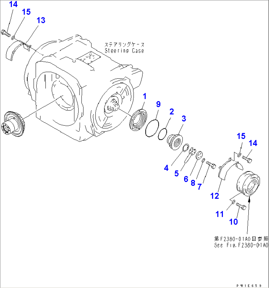 STEERING LUBRICATION TUBE AND GEAR (WITH RIPPER)(#10105-)