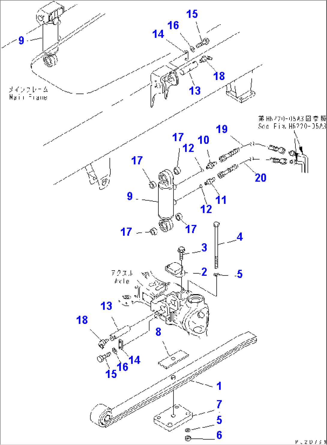 REAR AXLE (SUSPENSION AND ACCESORY)(#.-)