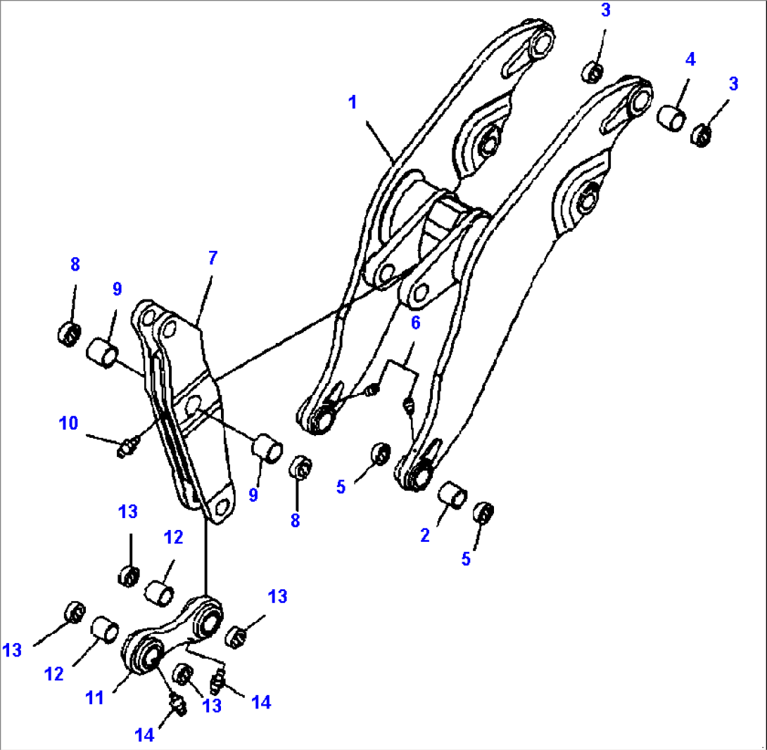 T4110-02A2 LIFT ARM AND BELLCRANK LOAD AND CARRY