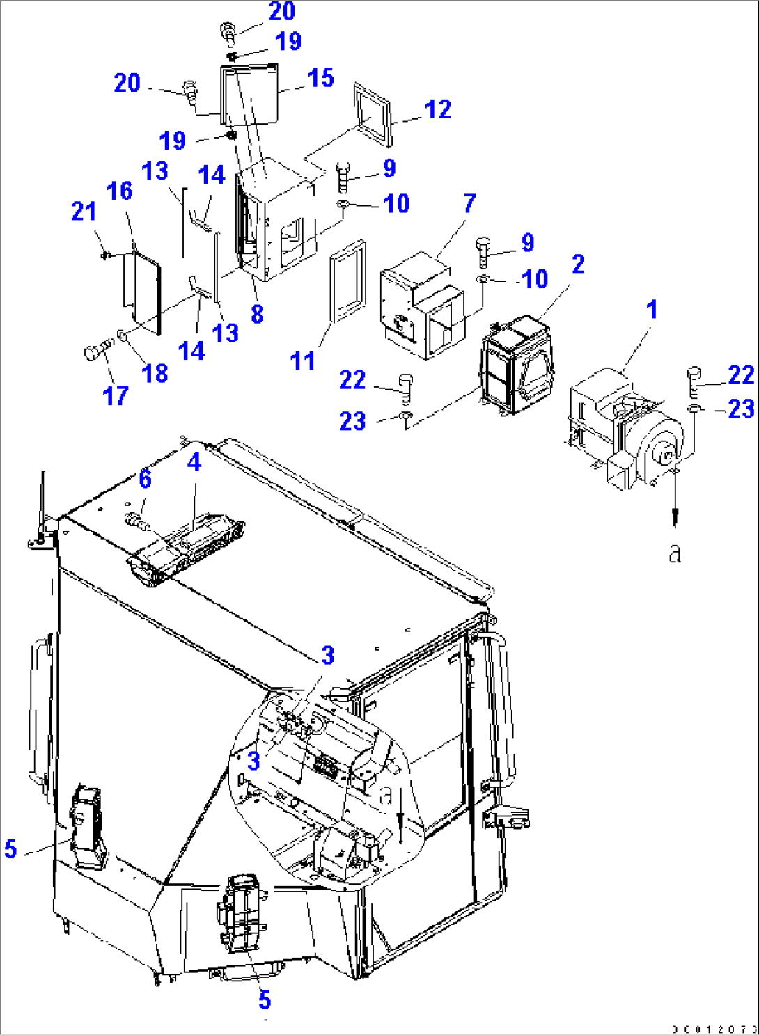 FLOOR (HEATER) (FOR 2-PERSONS CAB)