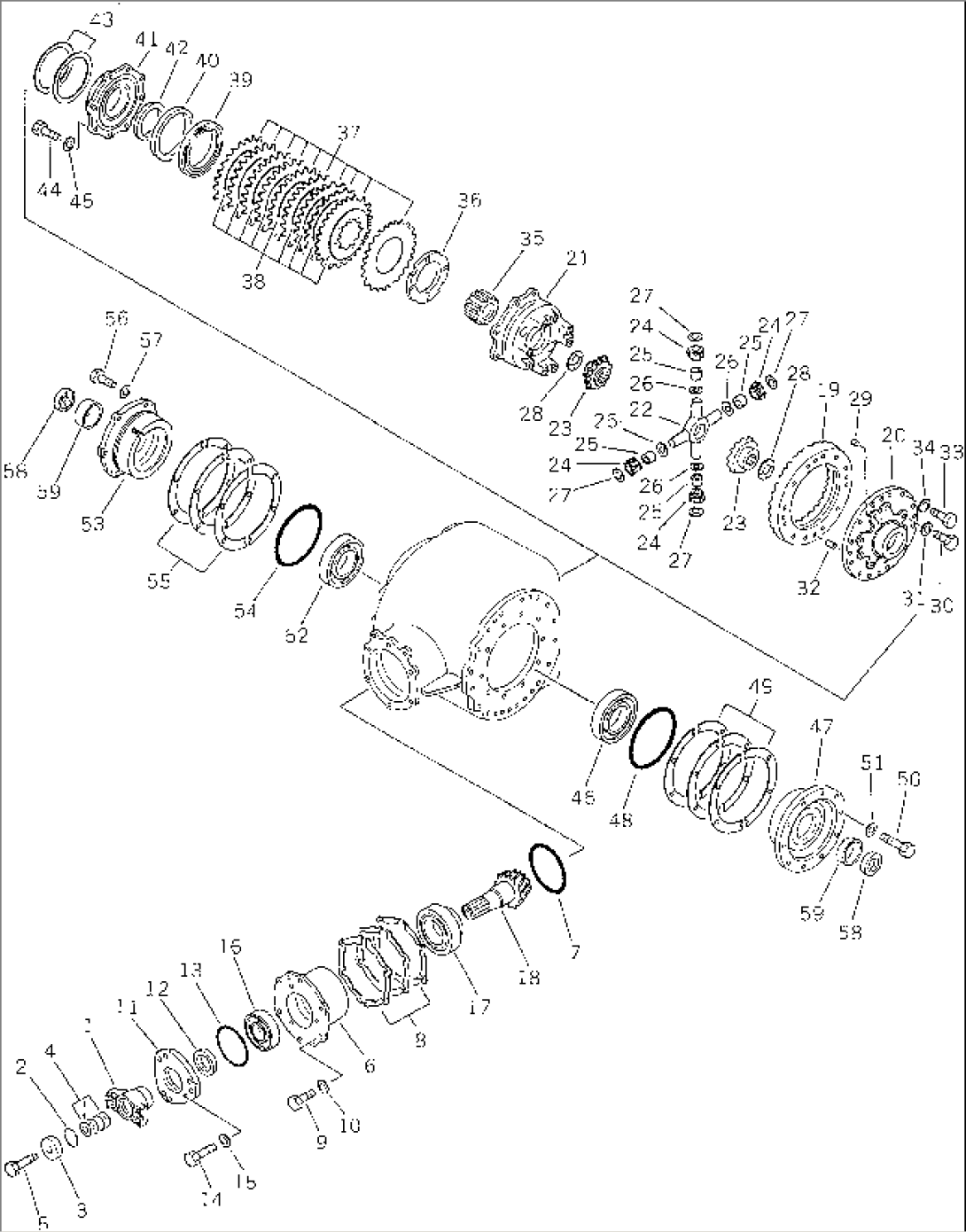 FINAL DRIVE GEAR (DIFFERENTIAL LOCK TYPE) (1/2)