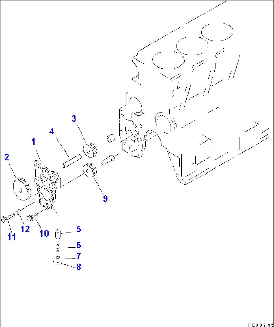 OIL PUMP (WITH BYPASS FILTER)