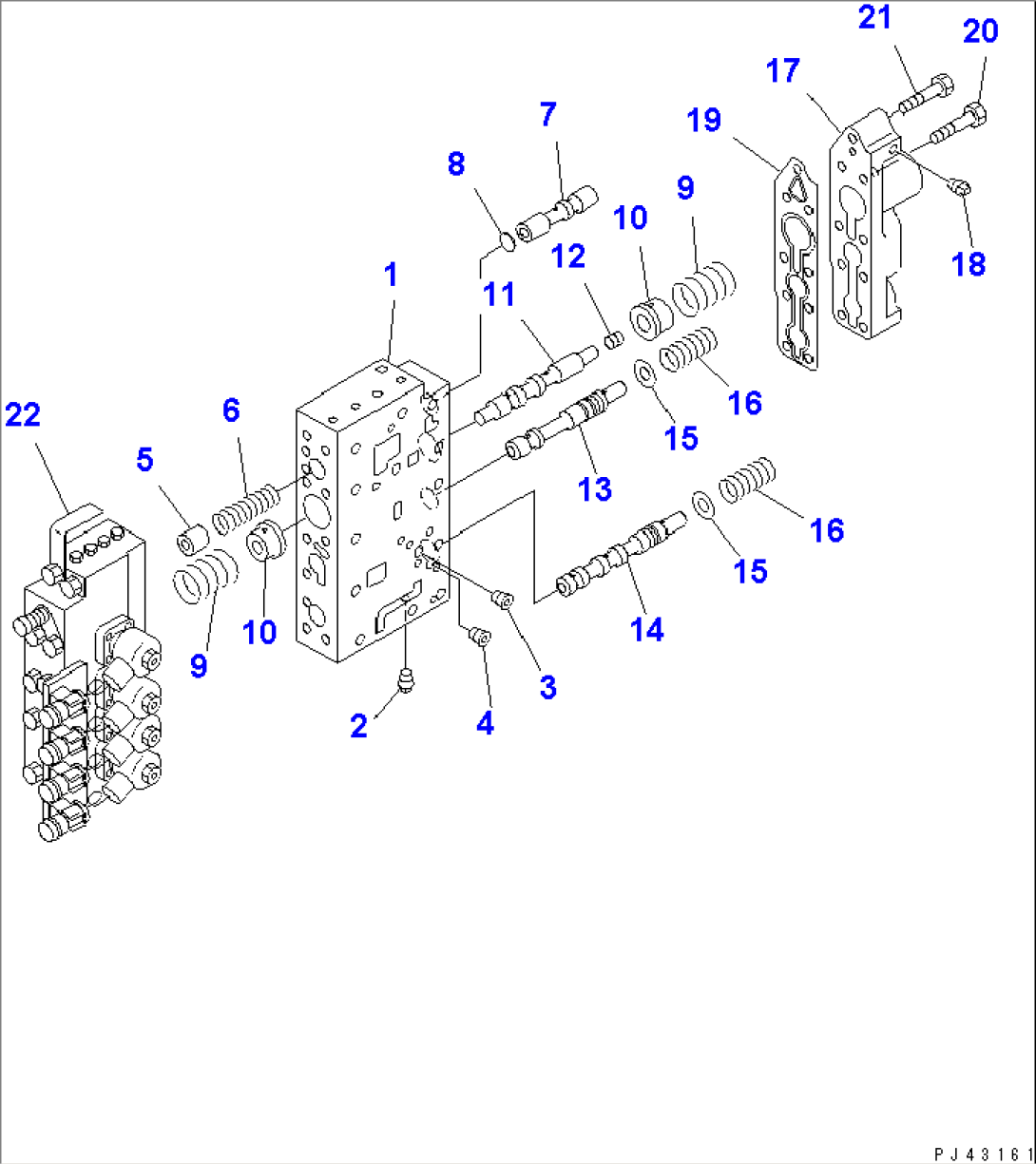 TRANSMISSION CONTROL VALVE (2/3) (ELECTRICAL CONTROL TYPE)
