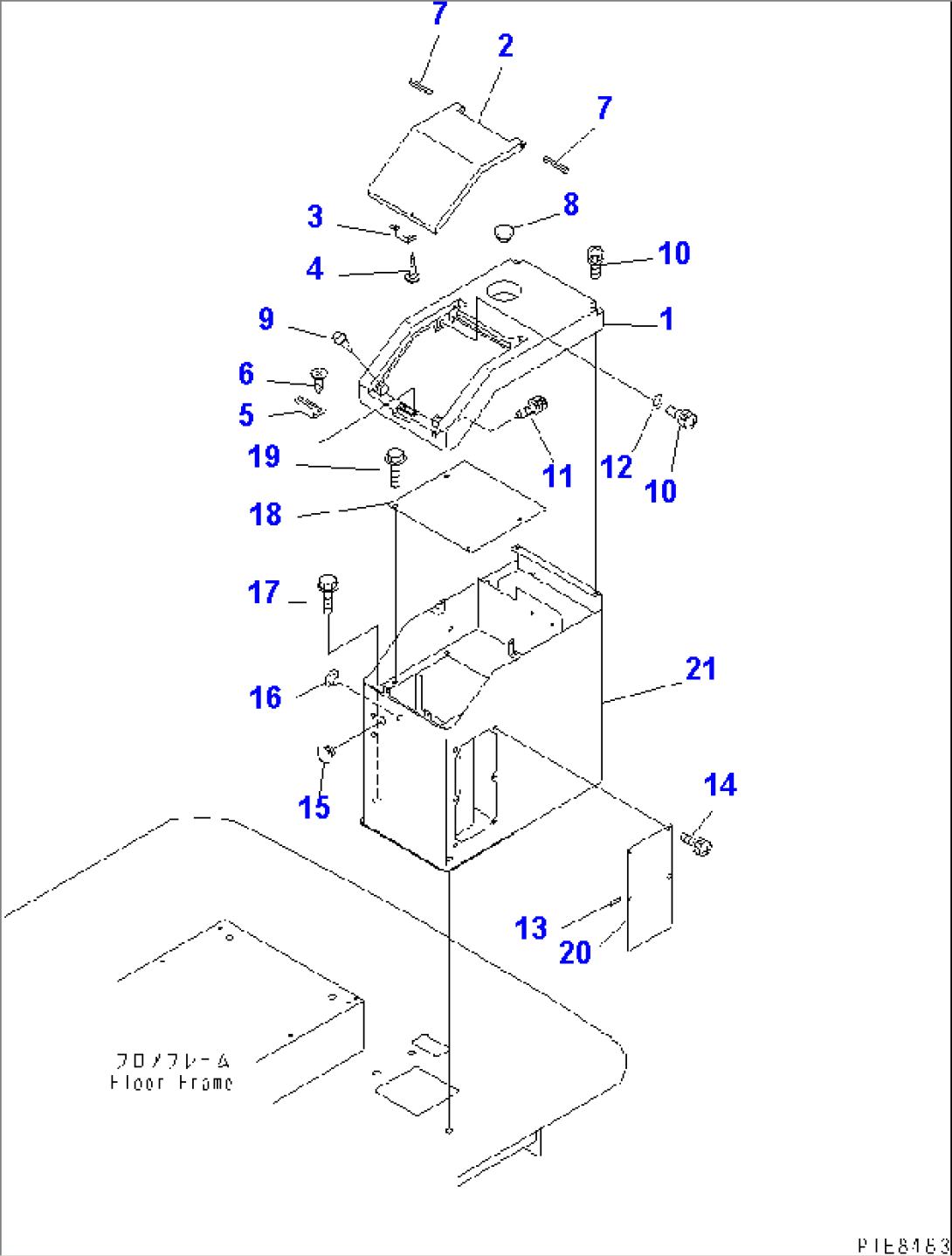 CONSOLE BOX(L.H.)(#54104-)