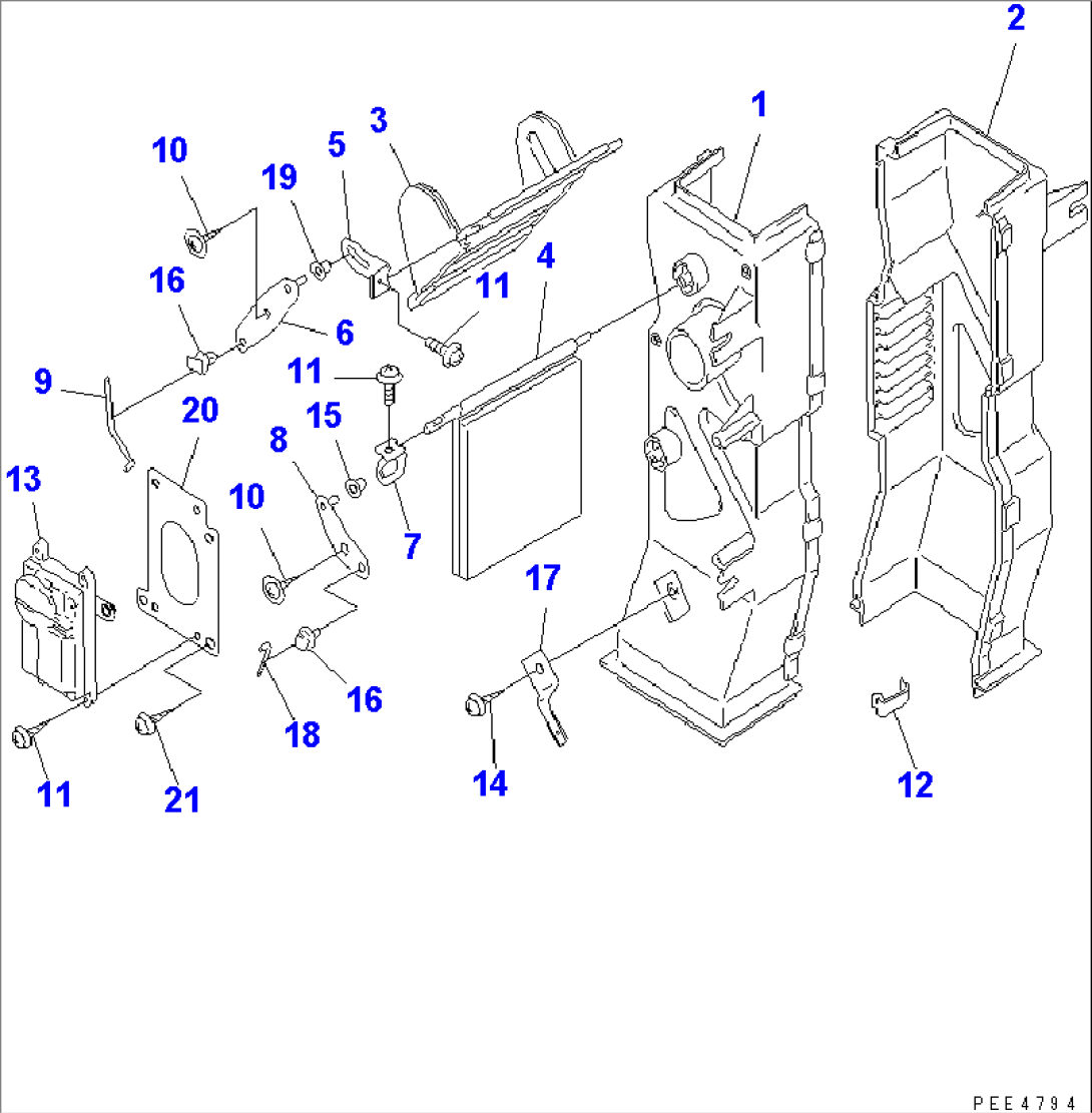 AIR CONDITIONER OR HEATER (AIR DUCT)(#63001-63242)