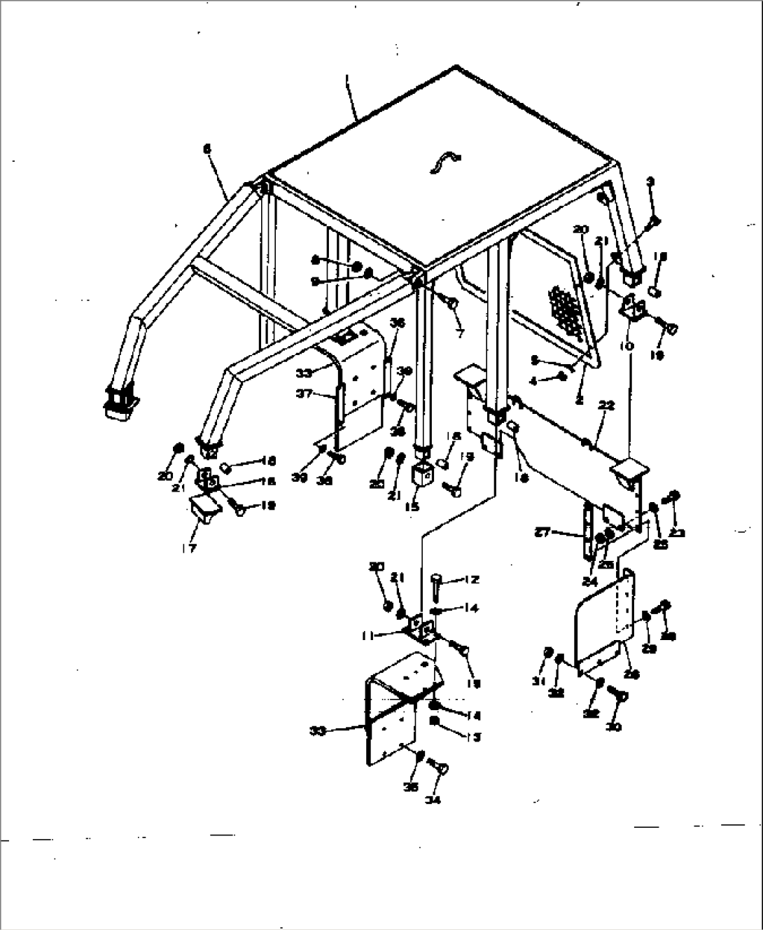 ROPS CANOPY (WITH SWEEP)(#29045-)