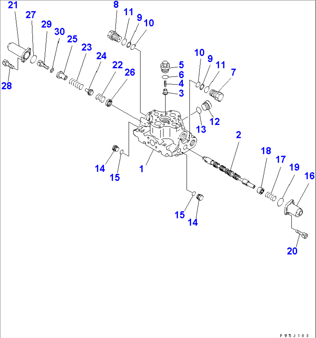 HOIST VALVE (1/2)(#2001-)
