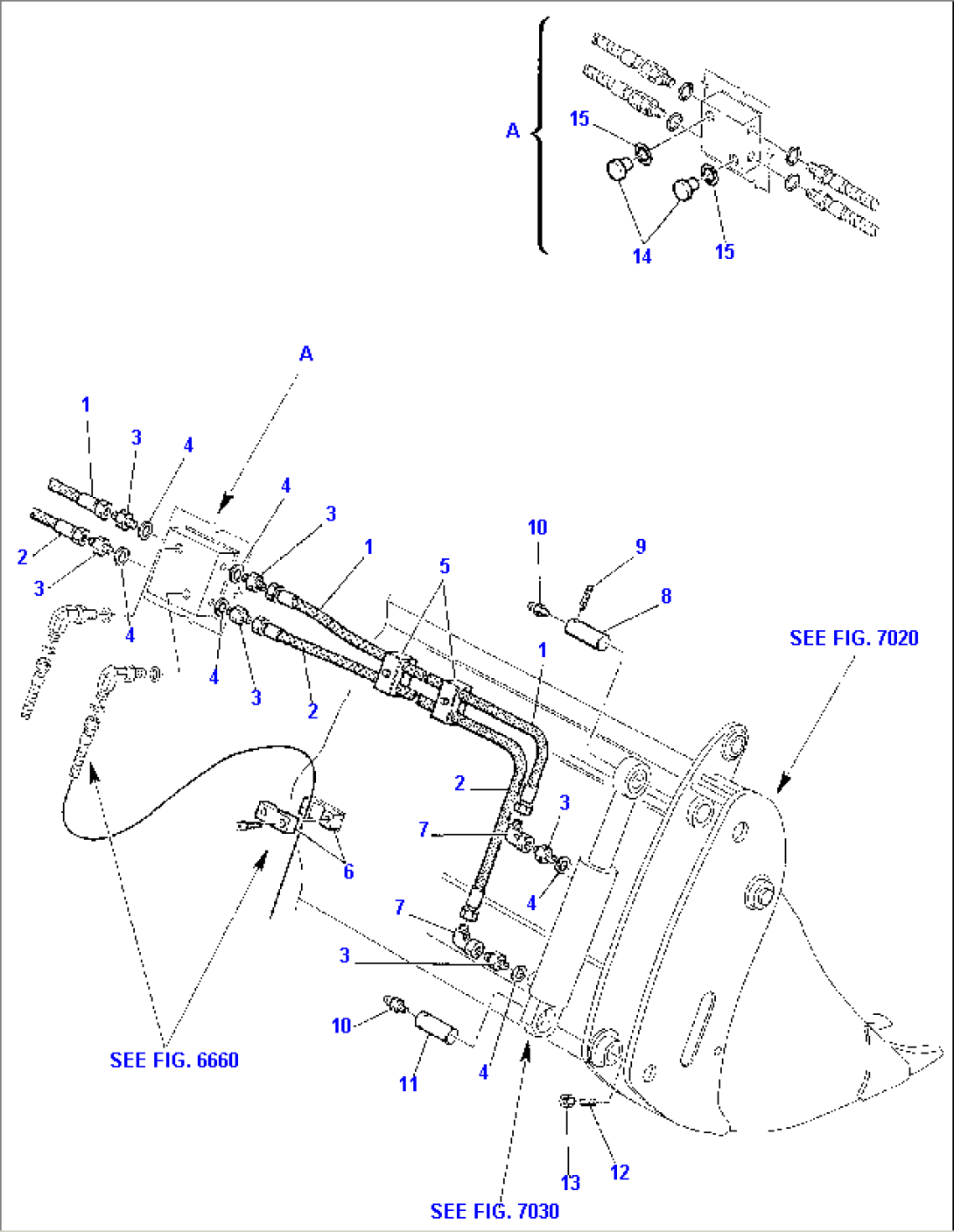 HYDRAULIC PIPING (BUCKET - 4 IN 1 CYLINDER LINE) (2/2)