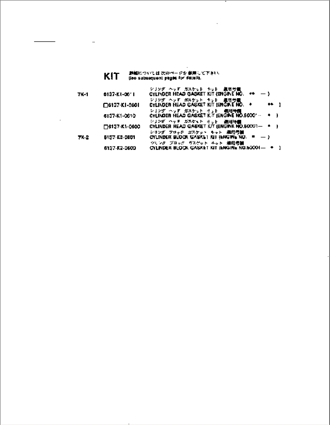 GASKET KIT