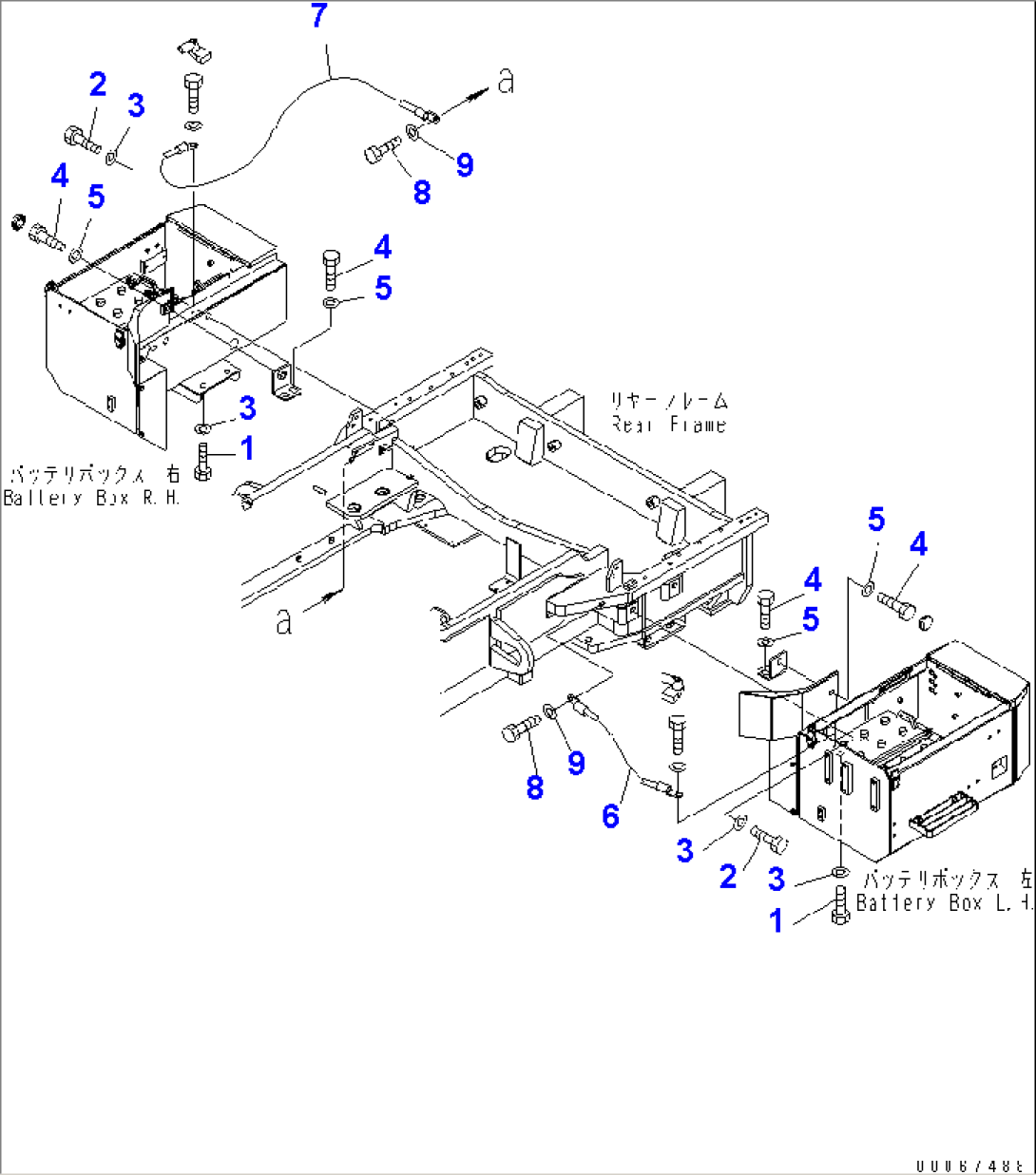BATTERY MOUNTING(#60002-)