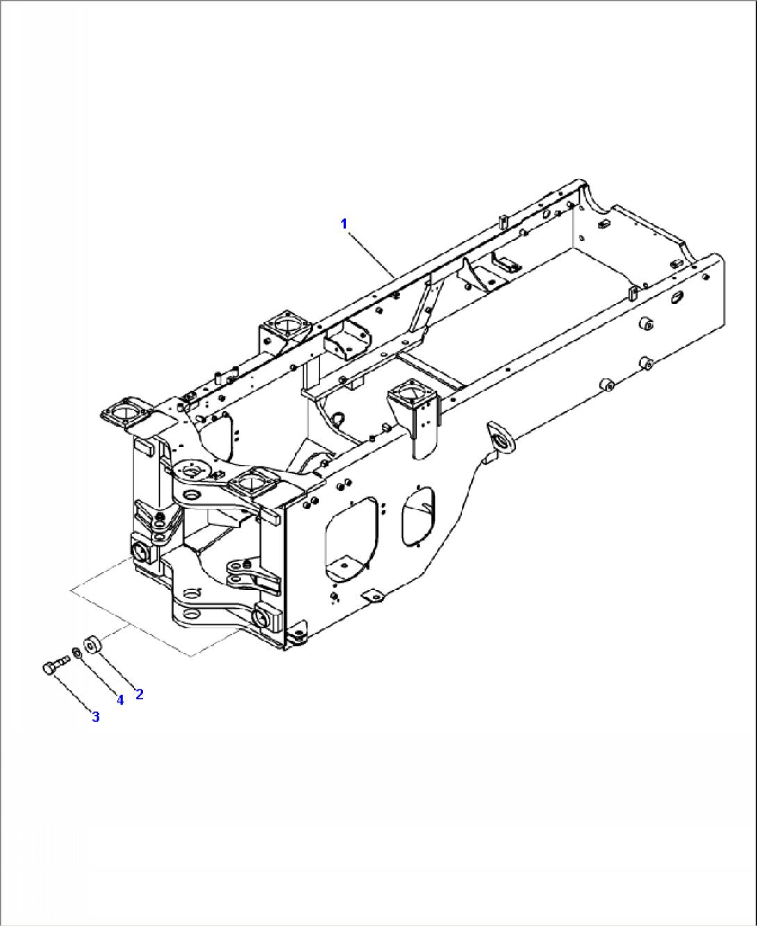 J4120-01A1 REAR FRAME FOR ADDITIONAL COUNTERWEIGHT