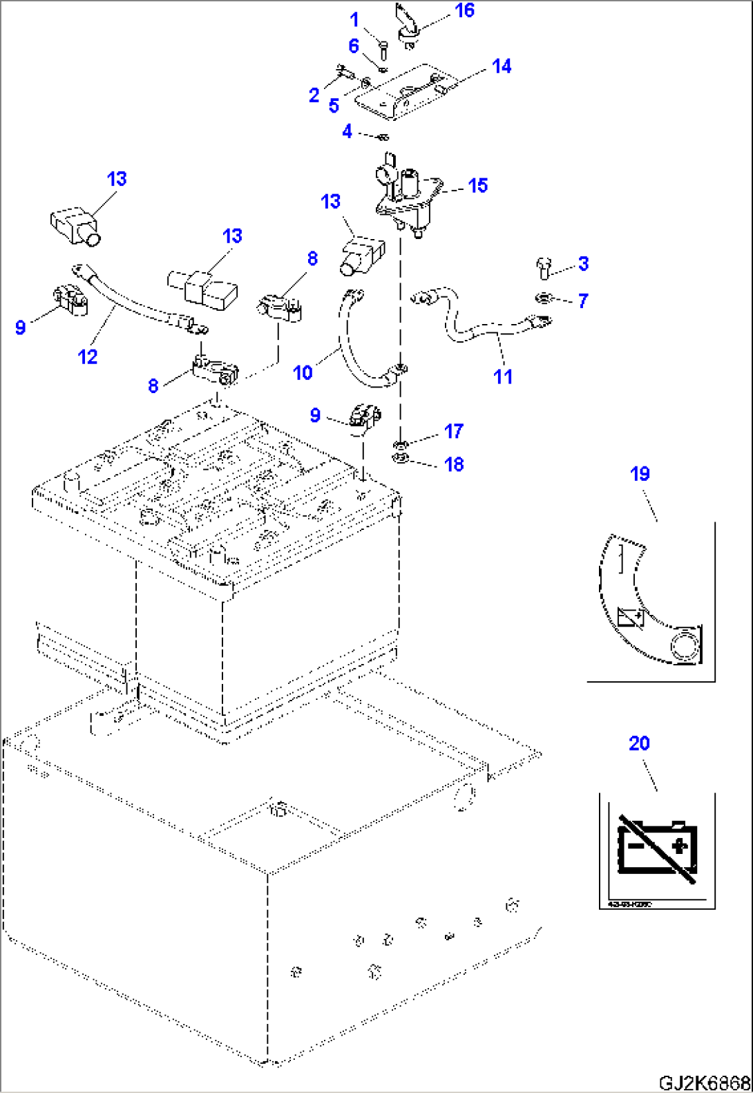 WIRING (BATTERY HARNESS) - WITH BATTERY MAIN SWITCH