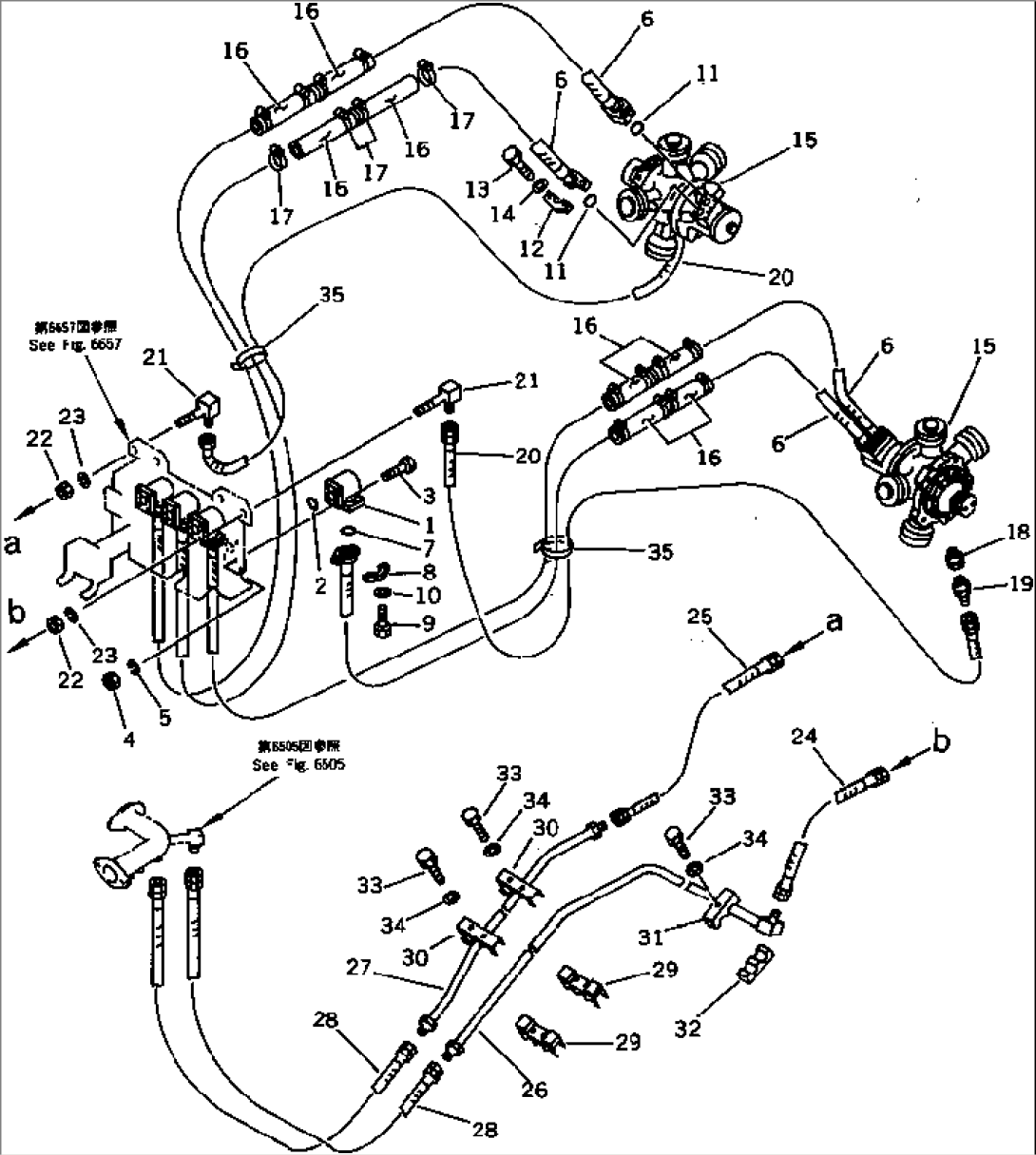 HYDRAULIC PIPING (FOR ROTOR REVOLUTION) (5/5)