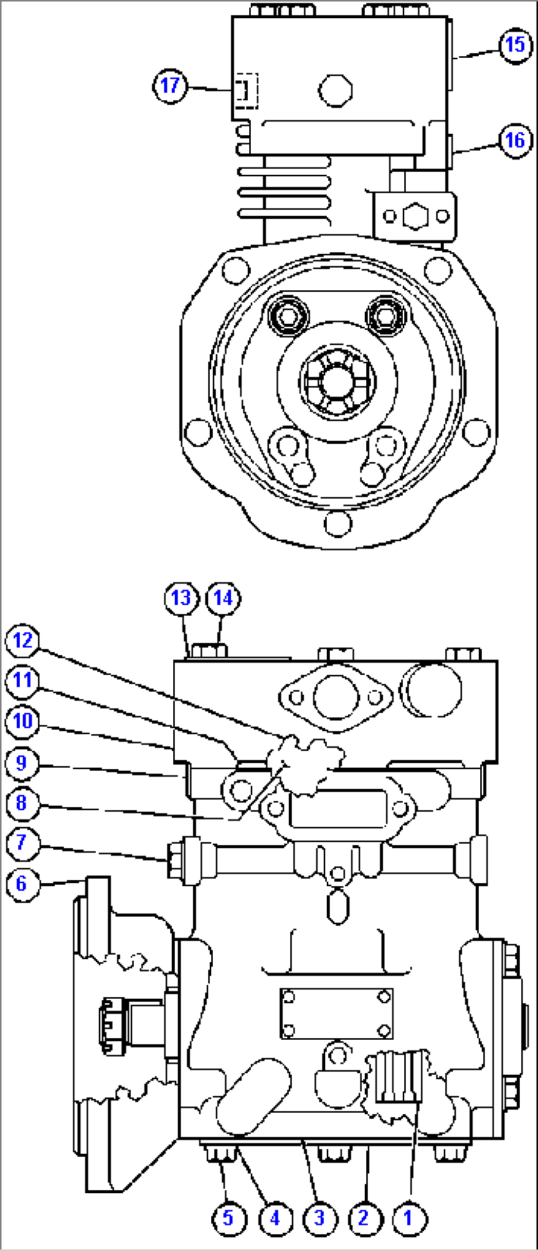 AIR COMPRESSOR ASSEMBLY (VE1055)