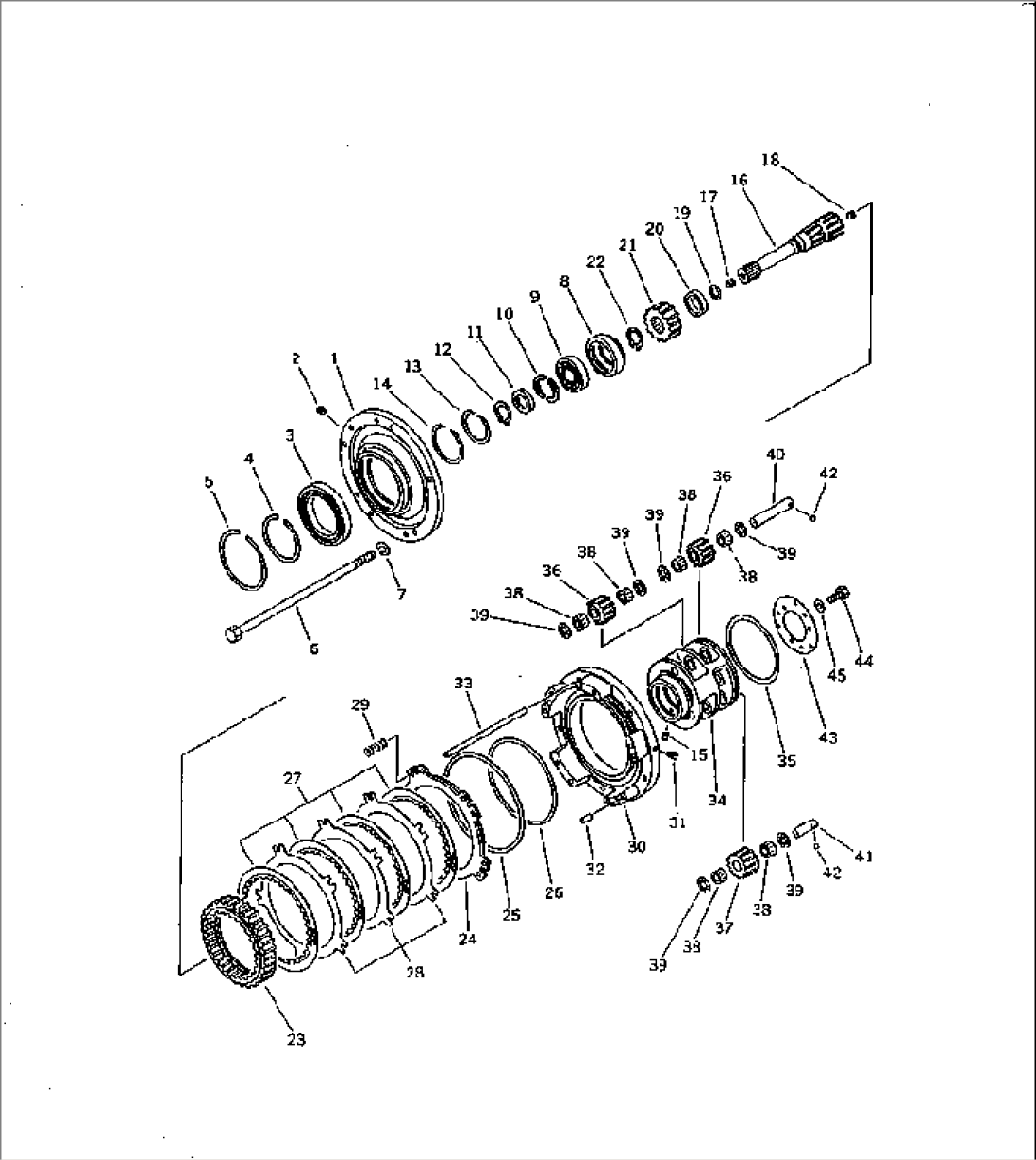 TRANSMISSION (FORWARD CLUTCH AND SHAFT)