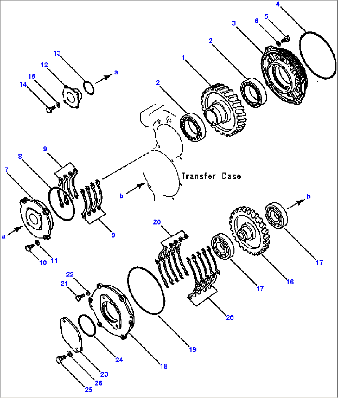 TRANSMISSION TRANSFER - UPPER OUTPUT GEARS