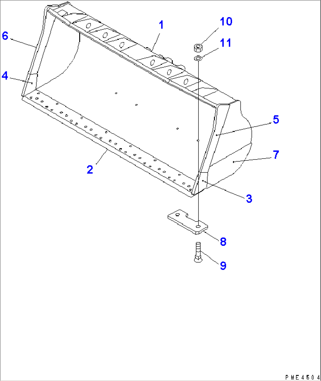BUCKET (4.0M3) (4.2M3¤ WITH SEGMENT EDGE)