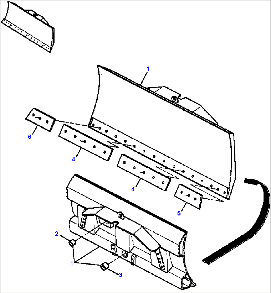 INSIDE ARM BULLGRADER BLADE - STANDARD TRACK MACHINES