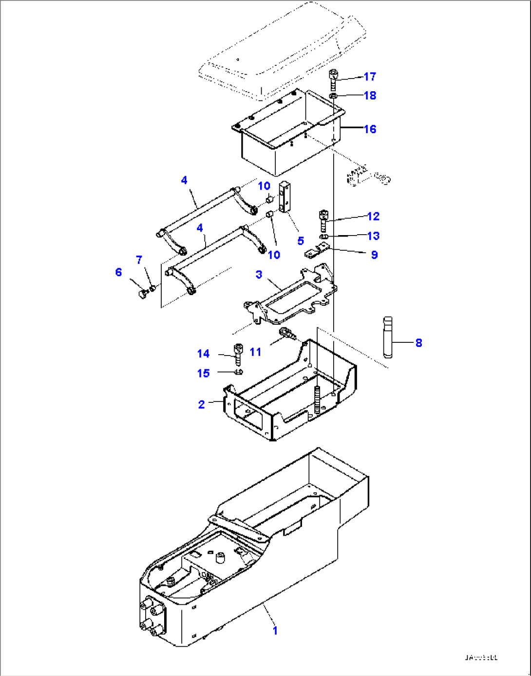 ROPS Cab, Console Box (#80001-)
